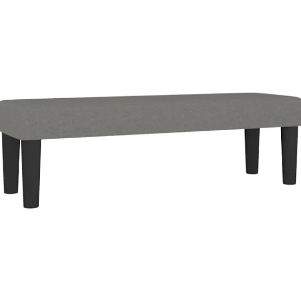 vidaXL Balkongmöbler>Bänk mörkgrå 100x30x30 cm tyg