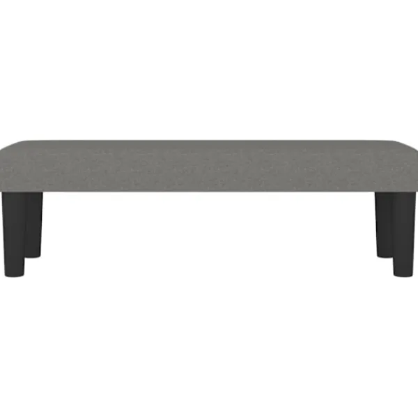 vidaXL Balkongmöbler>Bänk mörkgrå 100x30x30 cm tyg