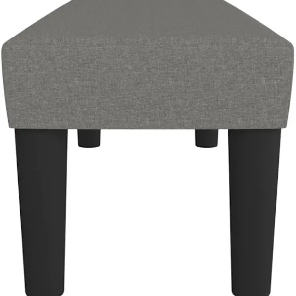 vidaXL Balkongmöbler>Bänk mörkgrå 100x30x30 cm tyg