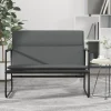 vidaXL Soffor>Bänk mörkgrå 100x64x80 cm tyg