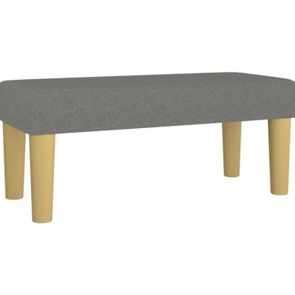 vidaXL Balkongmöbler>Bänk mörkgrå 70x30x30 cm tyg