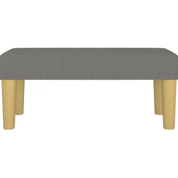 vidaXL Balkongmöbler>Bänk mörkgrå 70x30x30 cm tyg