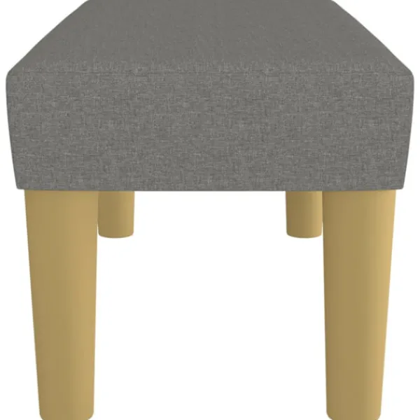vidaXL Balkongmöbler>Bänk mörkgrå 70x30x30 cm tyg