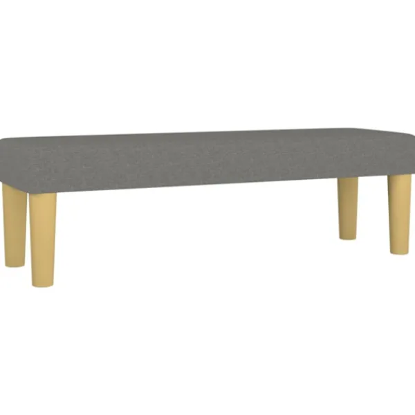 vidaXL Balkongmöbler>Bänk mörkgrå 100x30x30 cm tyg