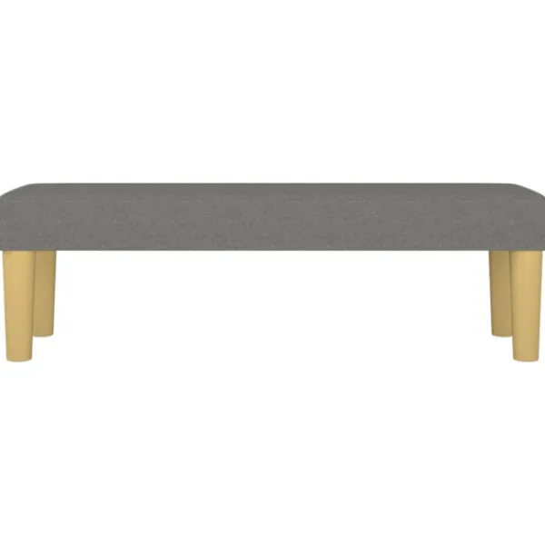 vidaXL Balkongmöbler>Bänk mörkgrå 100x30x30 cm tyg