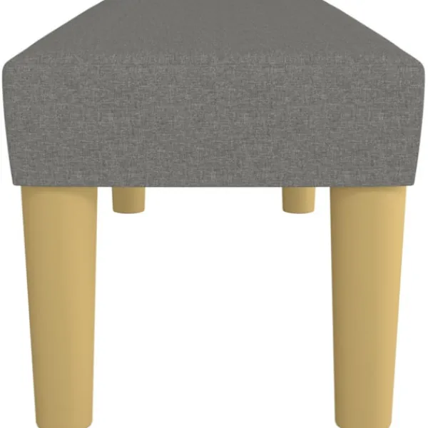 vidaXL Balkongmöbler>Bänk mörkgrå 100x30x30 cm tyg