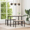 vidaXL Matgrupper>bänk Naturfärg 80 x 35 x 45 cm Massiv furu