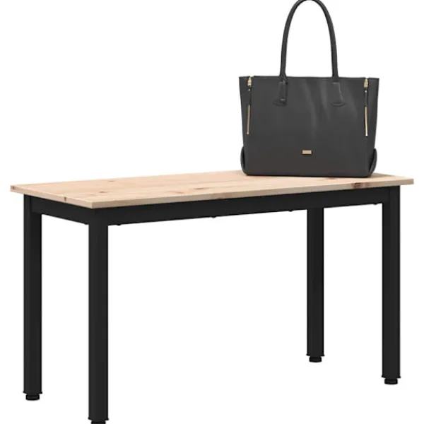 vidaXL Matgrupper>bänk Naturfärg 80 x 35 x 45 cm Massiv furu