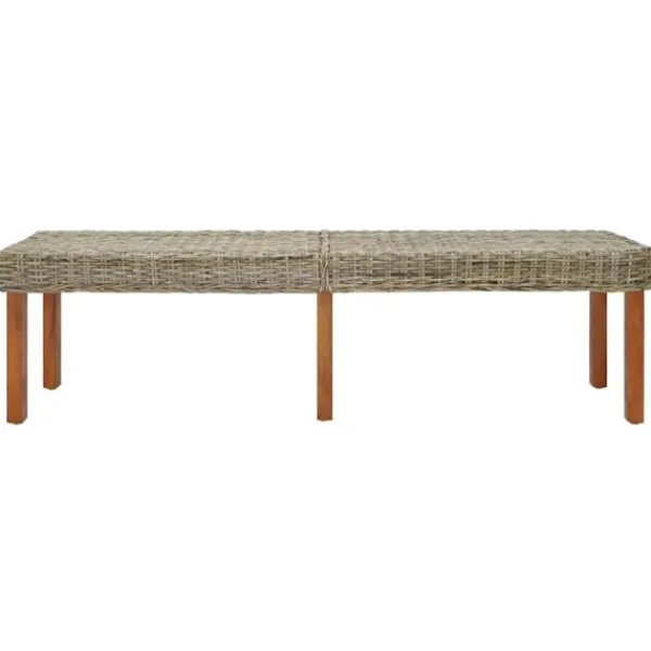 vidaXL Balkongmöbler>bänk Naturfärg 160 x 35 x 45 cm Massivt mangoträ