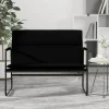 vidaXL Balkongmöbler>Bänk svart 100x64x80 cm konstläder