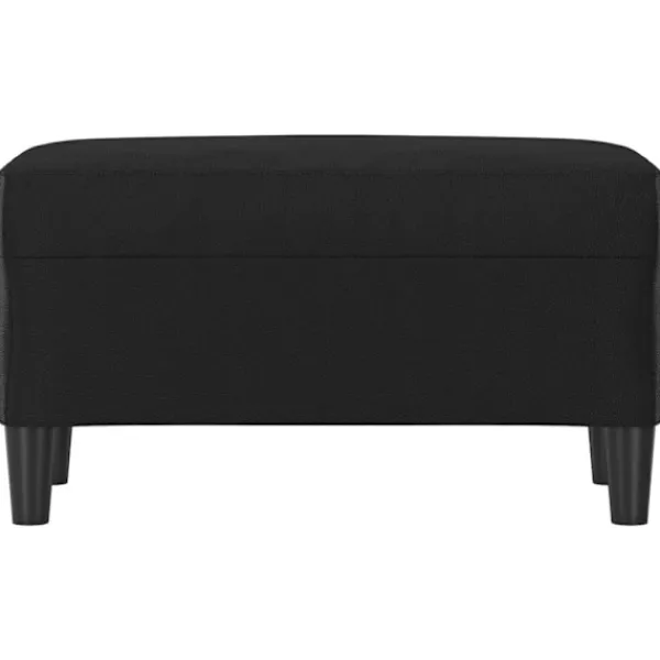 vidaXL Pallar>Bänk svart 70x35x41 cm konstläder