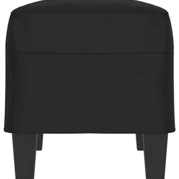vidaXL Pallar>Bänk svart 70x35x41 cm mikrofibertyg