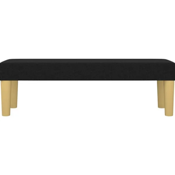 vidaXL Balkongmöbler>Bänk svart 100x30x30 cm tyg
