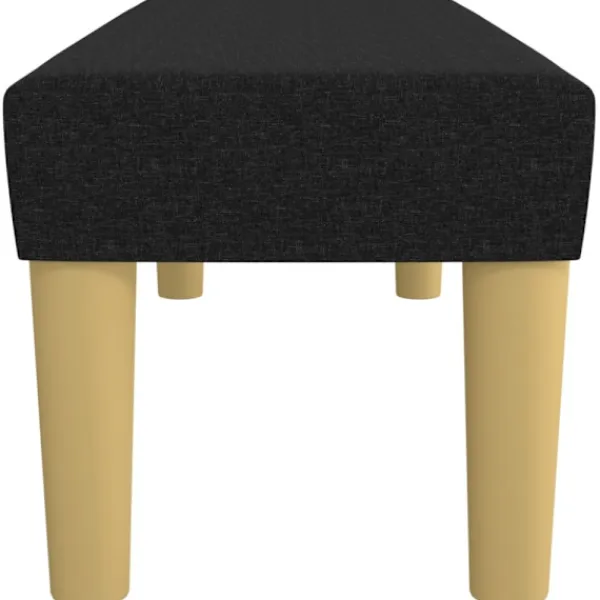 vidaXL Balkongmöbler>Bänk svart 100x30x30 cm tyg
