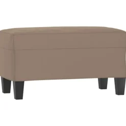 vidaXL Pallar>Bänk Taupe 70x35x41 cm mikrofibertyg