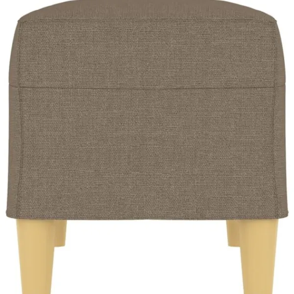 vidaXL Sittpuffar>Bänk taupe 70x35x41 cm tyg