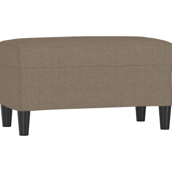 vidaXL Balkongmöbler>Bänk taupe 70x35x41 cm tyg