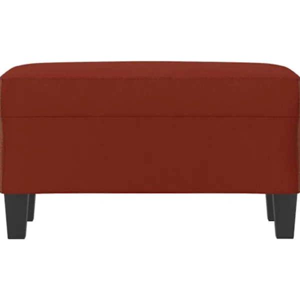 vidaXL Pallar>Bänk vinröd 70x35x41 cm konstläder