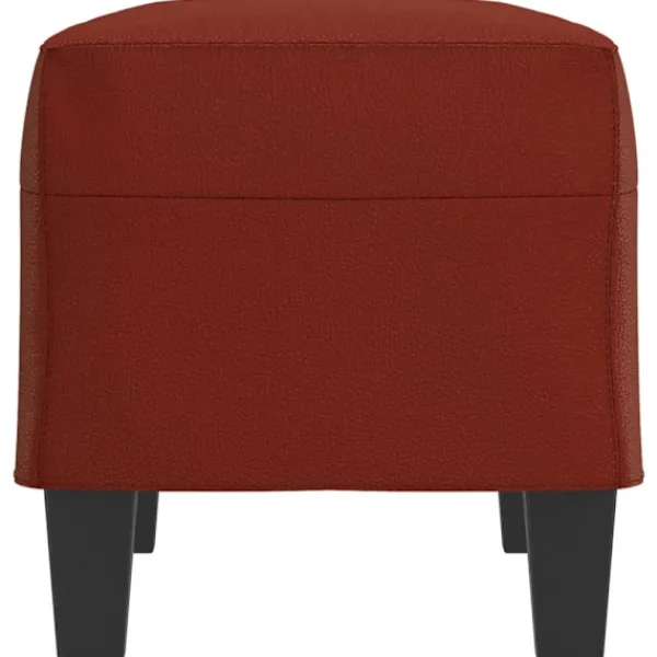 vidaXL Pallar>Bänk vinröd 70x35x41 cm konstläder