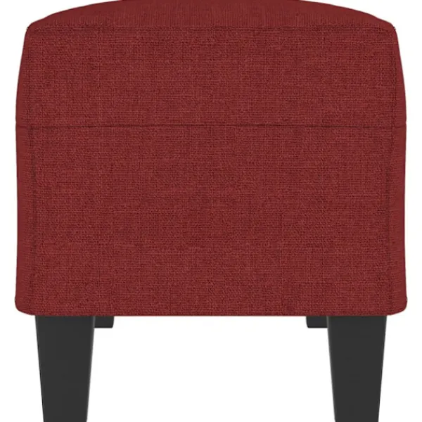 vidaXL Sängar>Bänk vinröd 100x35x41 cm tyg