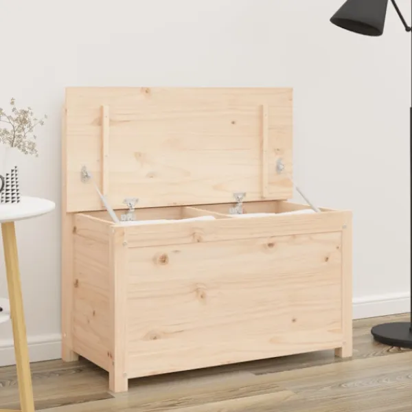 vidaXL Kistor & Koffertar>Bänk 80x41x77 cm massiv furu