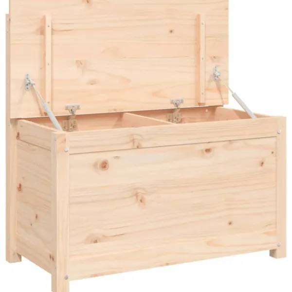 vidaXL Kistor & Koffertar>Bänk 80x41x77 cm massiv furu