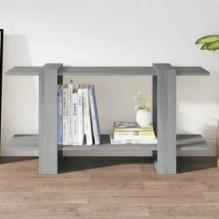 vidaXL Hyllor>Bokhylla grå sonoma 100x30x51 cm konstruerat trä