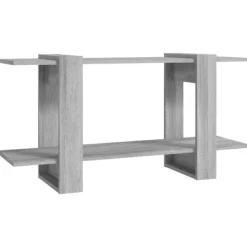 vidaXL Hyllor>Bokhylla grå sonoma 100x30x51 cm konstruerat trä