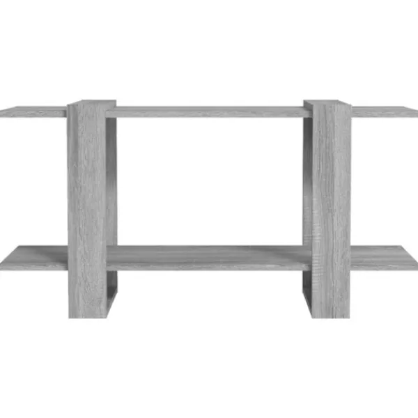 vidaXL Hyllor>Bokhylla grå sonoma 100x30x51 cm konstruerat trä