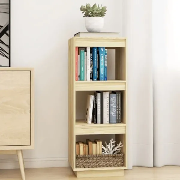vidaXL Hyllor>Bokhylla/rumsavdelare 40x35x103 cm massiv furu