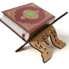 Hyllor>Bokstöd i trä, Koranen helig bokhållare, bokhylla ornament för läsning, Islam bok