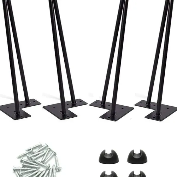 Matbord>Bordsben 4 tum Set om 4, DIY Möbel Metallbordsben Perfekt för KLB