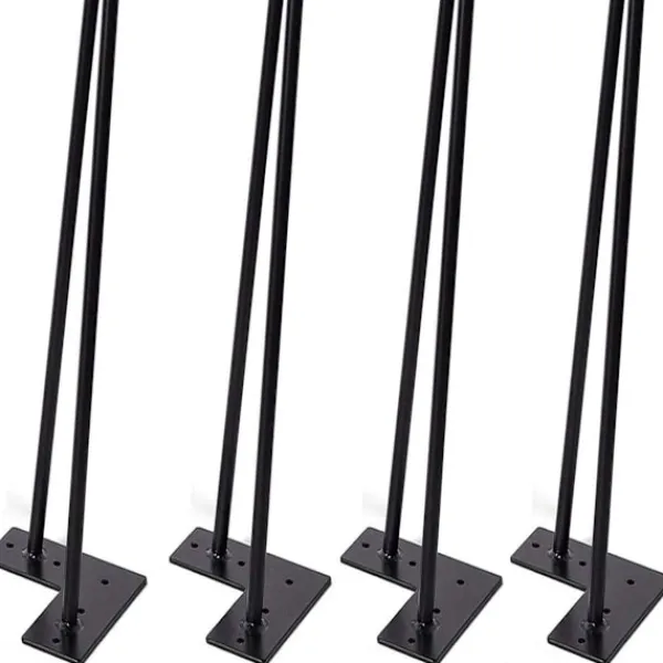 Matbord>Bordsben 4 tum Set om 4, DIY Möbel Metallbordsben Perfekt för KLB