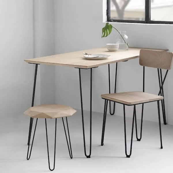Matbord>Bordsben 4 tum Set om 4, DIY Möbel Metallbordsben Perfekt för KLB