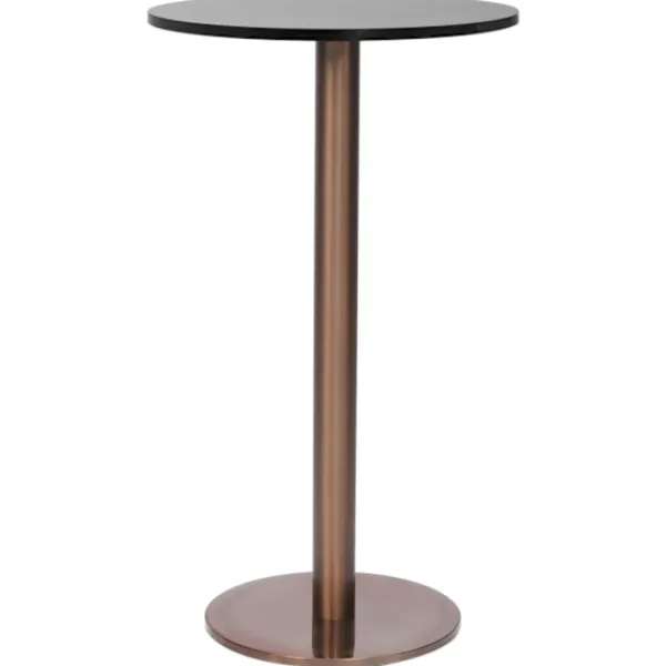 vidaXL Matbord>Bordsben för cafébord guld Ø45x107 cm rostfritt stål