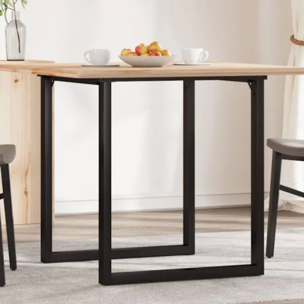 vidaXL Matgrupper>Bordsben för matbord O-ram 70x70x73 cm stål