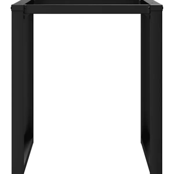vidaXL Matgrupper>Bordsben för matbord O-ram 70x70x73 cm stål