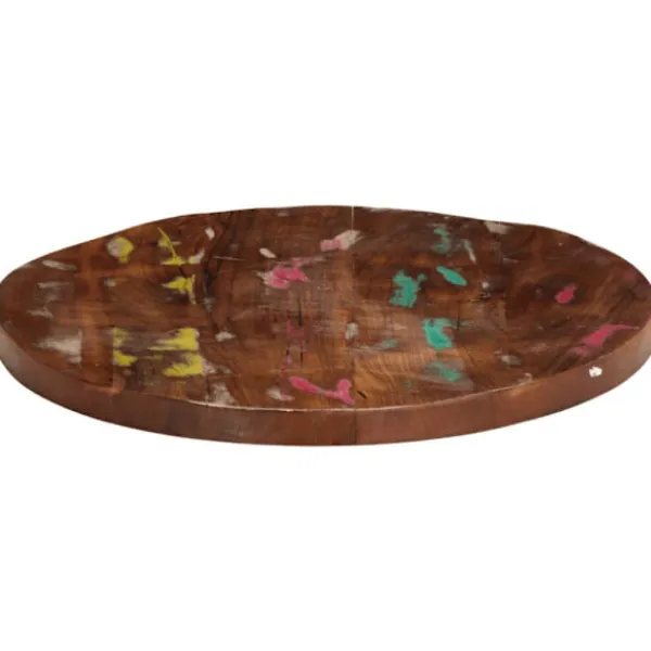vidaXL Småbord>Bordsskiva Ø 50x1,5 cm rund massivt återvunnet trä