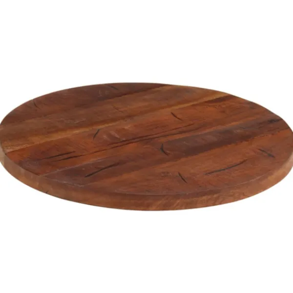 vidaXL Småbord>Bordsskiva Ø 40x3,8 cm rund massivt återvunnet trä