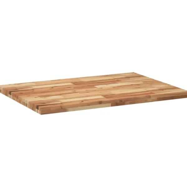 vidaXL Småbord>Bordsskiva behandlad 80x70x4 cm massivt akaciaträ