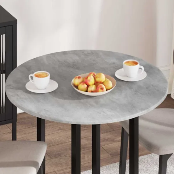 vidaXL Matbord>Bordsskiva Betonggrå 80 x 80 x 1,5 cm Konstruerat trä