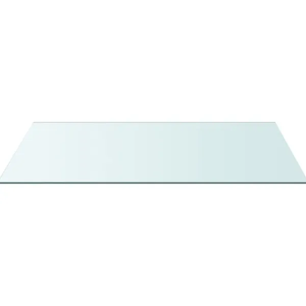 vidaXL Matbord>Bordsskiva genomskinlig 50x100 cm härdat glas