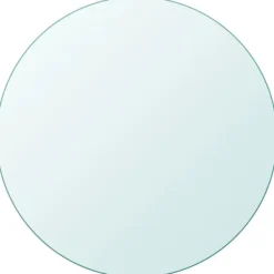 vidaXL Matbord>Bordsskiva härdat glas rund 500 mm