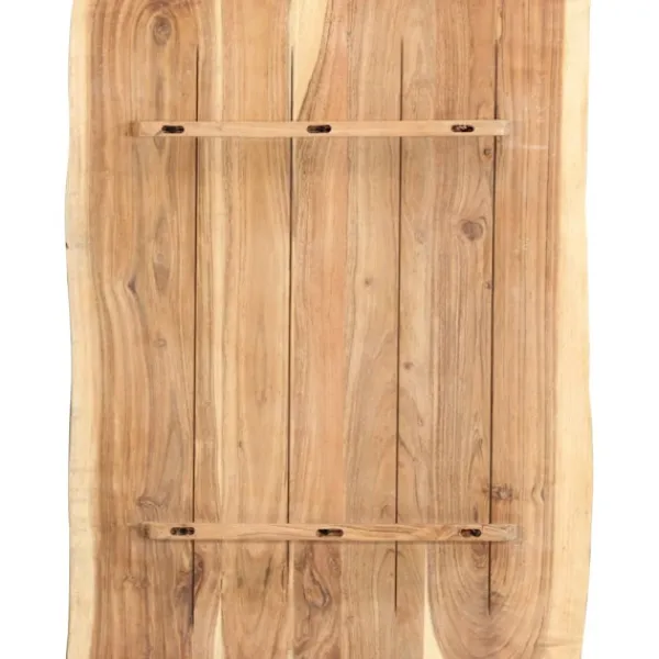 vidaXL Matbord>Bordsskiva massivt akaciaträ 80x(50-60)x3,8 cm