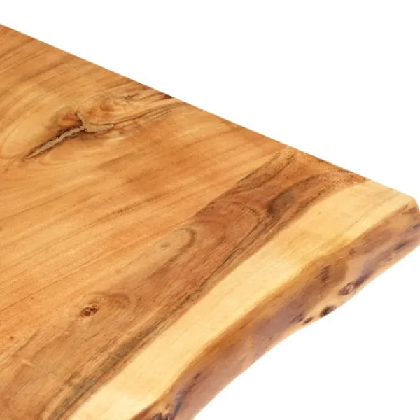 vidaXL Matbord>Bordsskiva massivt akaciaträ 80x(50-60)x3,8 cm