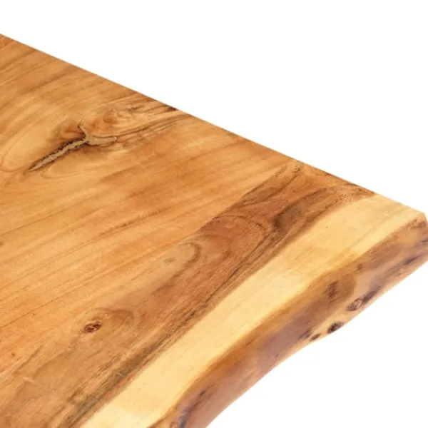 vidaXL Matbord>Bordsskiva massivt akaciaträ 100x(50-60)x2,5 cm