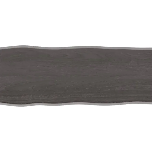 vidaXL Matbord>Bordsskiva mörkbrun 100x40x(2-4) cm massivt trä levande kant