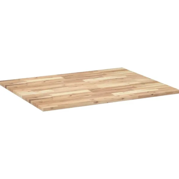 vidaXL Matbord>Bordsskiva obehandlad 100x80x2 cm massivt akaciaträ