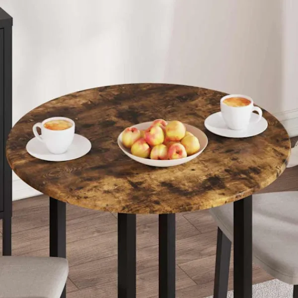 vidaXL Matgrupper>Bordsskiva Rökfärgad ek 70 x 70 x 1,5 cm Konstruerat trä
