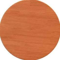 vidaXL Småbord>Bordsskiva rund vaxad brun Ø40x2,5 cm massiv furu